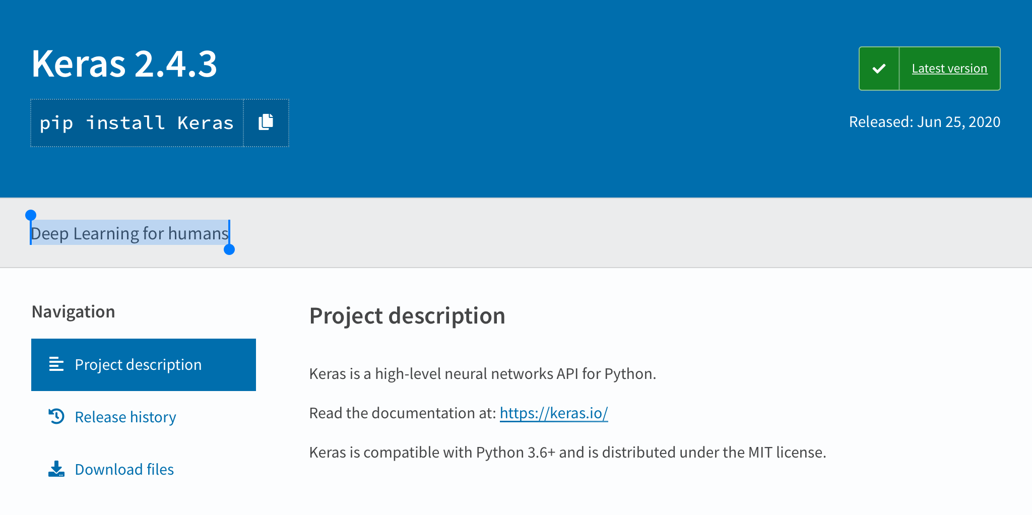 Deep Learning for humans