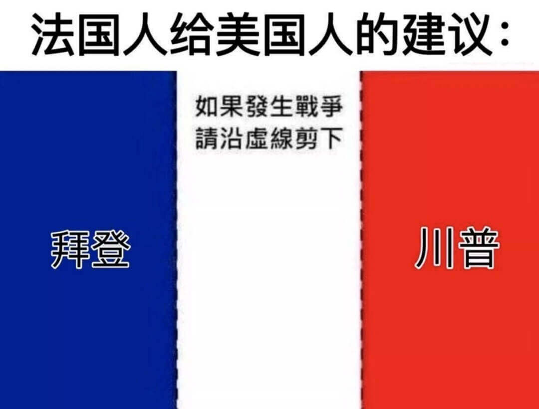 美国大选 法国国旗