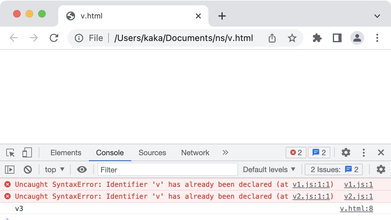 全局变量污染-let